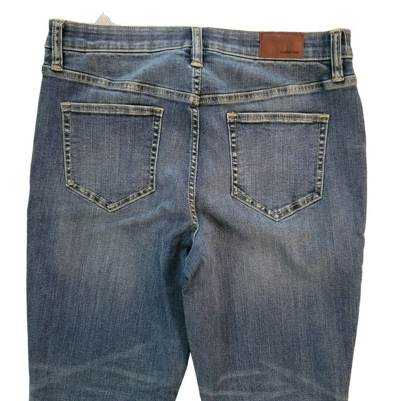 Lands End Jeans Richland Wash Hidden Control Panel Size 10P DH107 - Picture 8 of 10